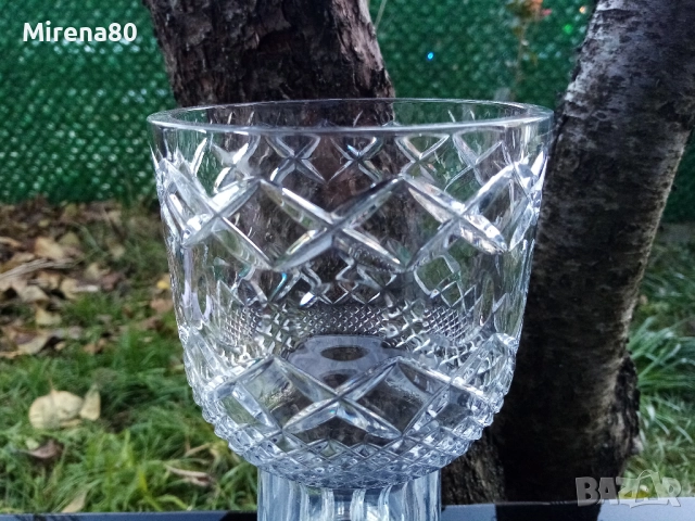 Българска кристална ваза, снимка 2 - Вази - 52931542