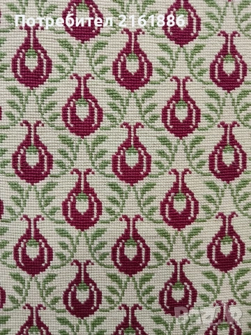 Дъбово кресло с дърворезба и гобленова дамаска , снимка 5 - Дивани и мека мебел - 53950540