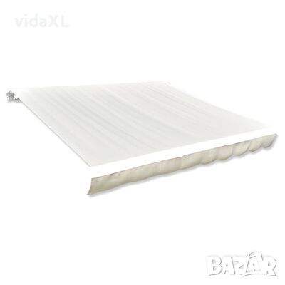vidaXL Платно за тента, кремаво, 4x3 м (рамка не е включена)(SKU:141014