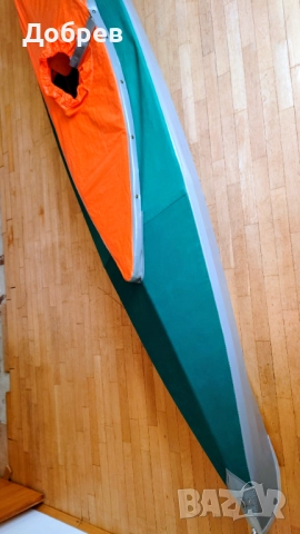 Туристически каяк Kolibri двуместен, зелен, с 2 гребла. Разглобяем. НОВ, снимка 4 - Водни спортове - 51563330