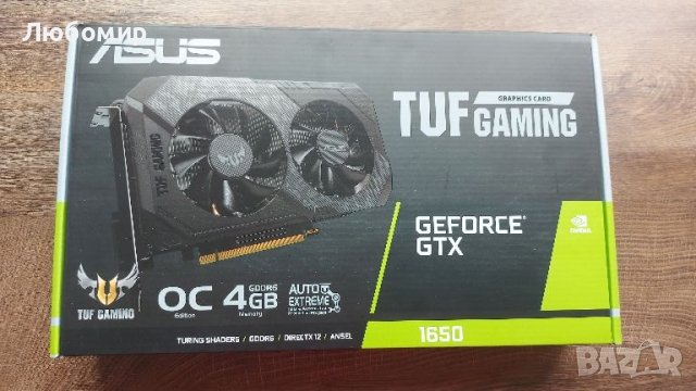 Видео карта ASUS TUF GAMING OC 1650 4 GB, снимка 2 - Видеокарти - 45778760