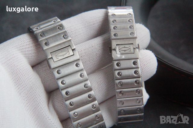 Мъжки часовник Cartier Santos de Cartier L с автоматичен механизъм, снимка 9 - Мъжки - 45521824