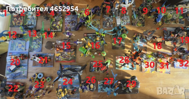Лего Колекция, конструктури LEGO Hero Factory, Bionicle, City, NINJAGO