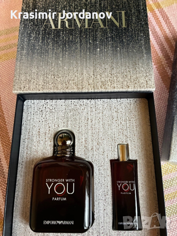 ARMANI STRONGER WITH YOU PARFUM, снимка 3 - Мъжки парфюми - 50413571
