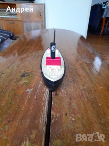 Стар механичен катер,параход, снимка 2 - Други ценни предмети - 53649711