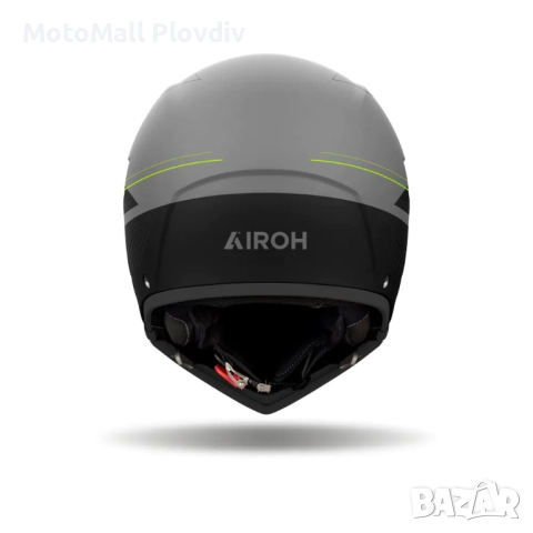 Каска Airoh J110 Slim Yellow Matt, снимка 6 - Аксесоари и консумативи - 51784053