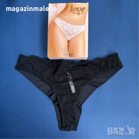 Love and bra S,M,L,XL черни,прасковени италиански дантелени бразилиани безшевна полупрашка С,М,Л,ХЛ, снимка 2 - Бельо - 37721658