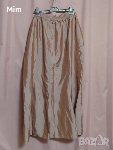 SILVOR 56 Дълга пола в цвят пепел от рози за едра дама , снимка 5 - Поли - 52832652