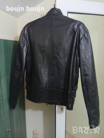 Оригинално Италианско яке Vera Pelle 100% кожа, Винтидж,мъжко size L ,отлично състояние, снимка 12 - Якета - 53168584