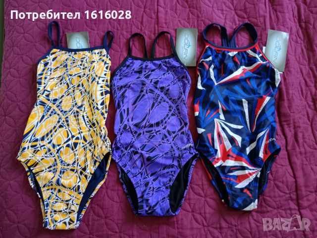 Цяли бански костюми DOLFIN UPF50+ за момиче 9 - 12 г., снимка 2 - Детско бельо и бански  - 46734434