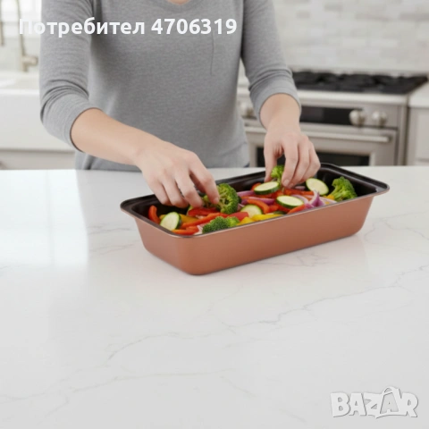 Комплект от три тави за печене , снимка 3 - Прибори за хранене, готвене и сервиране - 53203856