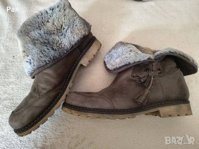 Дамски кожени  боти на комфортно ходило, снимка 4 - Дамски боти - 49300628