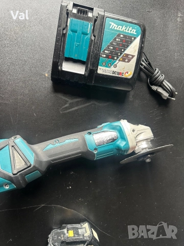 Акомулаторен ъглошлайв Makita , снимка 3 - Други инструменти - 51724943