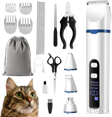 BreeyPaws Комплект за подстригване на домашни любимци 4 в 1