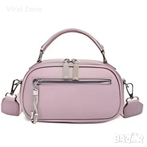 Модерна дамска чанта с ципове в различни цветове, снимка 8 - Чанти - 53290544