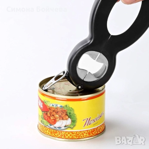 Мултифункционална 6 в 1 отварачка за бутилки, буркани и консерви, снимка 10 - Други стоки за дома - 52843286
