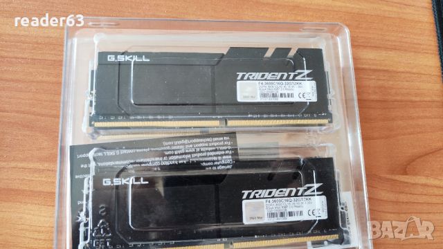 Продавам два кита по 32GB геймърска RAM паметG.SKILL Trident Z, снимка 3 - RAM памет - 45640070