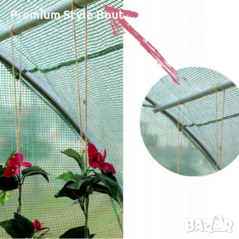 Оранжерия със стабилна поцинкована рамка - професионална защита за вашите култури, снимка 3 - Други стоки за дома - 53592658