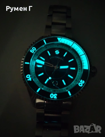 Steinhart Ocean Two, automatic, 300m, швейцарски дайвър в перфектно състояние, бартер, снимка 2 - Мъжки - 54149027
