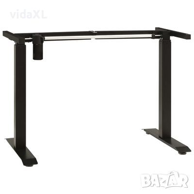 vidaXL Електрическа рамка за стоящо бюро с мотор, регулируема, черна(SKU:321715