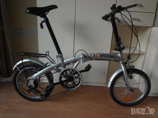 Сгъваем компактен велосипед 16 инча със 6 скорости, снимка 3 - Велосипеди - 53773749