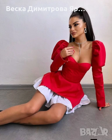 Изтънчена рокля с фина кройка. , снимка 2 - Рокли - 53067092