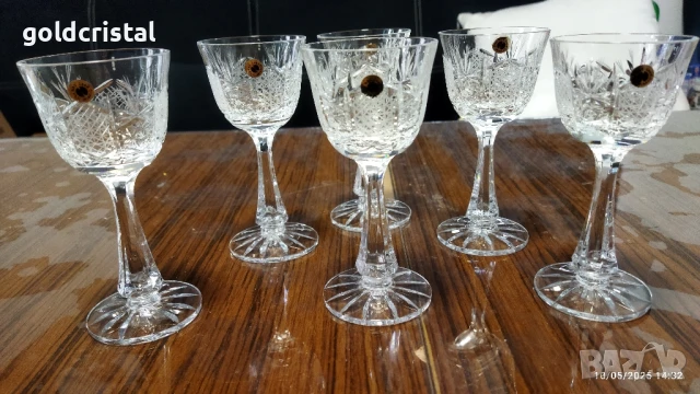 кристални чаши Зорница лукс 