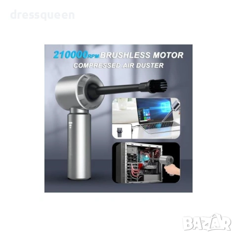 4617 Мощна Безжична Прахосмукачка 16000Pa – Компактен Дизайн с HEPA Филтър за Безупречна Чистота, снимка 2 - Прахосмукачки - 53822030