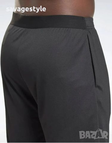 Мъжки къси панталони REEBOK Workout Ready Knit Shorts Black, снимка 4 - Къси панталони - 45760589