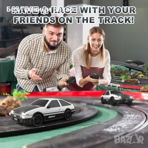 Нова RC дрифт кола 1:24 – 4WD, 25 км/ч, LED, 2 батерии, за деца 6+ играчка, снимка 7 - Коли, камиони, мотори, писти - 49876846