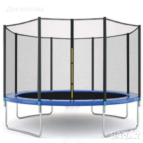 Ултра здрав портативен батут със защитна мрежа батут с размер 2,44 м. в диаметър + стълбичка, снимка 8 - Други - 53556798