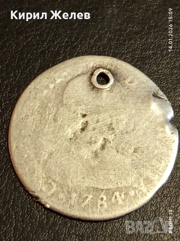 Сребърна монета 2 реала 1784г. Карлос трети Мексико за КОЛЕКЦИЯ 52584