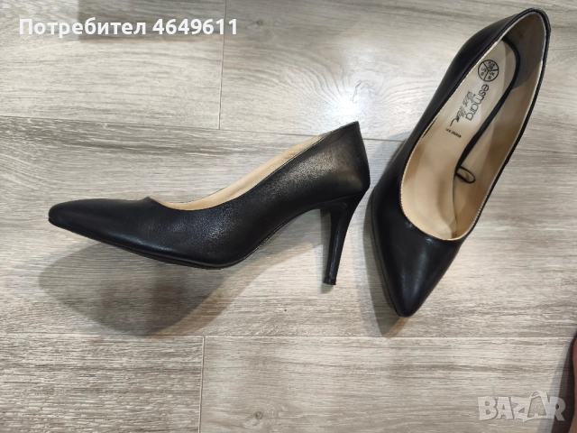 обувки естествена кожа, снимка 3 - Дамски обувки на ток - 52406429