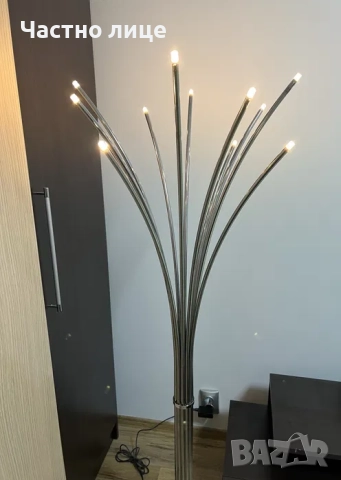 Лампион/подова лампа хром, снимка 4 - Лампиони - 51626127