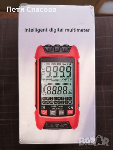 Интелигентен цифров мултиметър, мултицет, измервателен уред, Smart Multimeter ANENG SZ02, снимка 8 - Друга електроника - 45471592