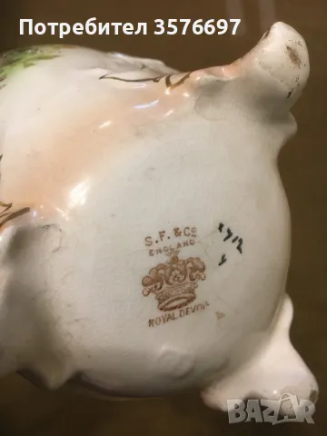 Стара английска бисквитиера с маркировки, снимка 7 - Други ценни предмети - 49782267