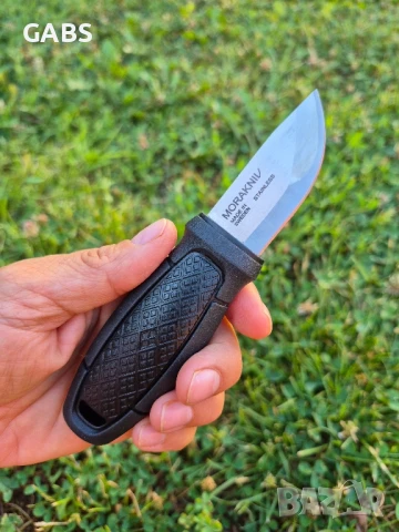 Шведски джобен нож Morakniv Eldris с фиксирано острие и кания,Sandvik , снимка 6 - Ножове - 50809361