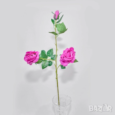 Изкуствени стръкове с рози – 6 цвята, снимка 8 - Други стоки за дома - 52137667