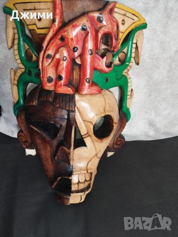 африканска маска, снимка 4 - Антикварни и старинни предмети - 46466078