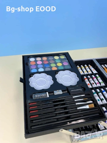 Комплект за рисуване 145 части в метален куфар , снимка 8 - Рисуване и оцветяване - 53927342