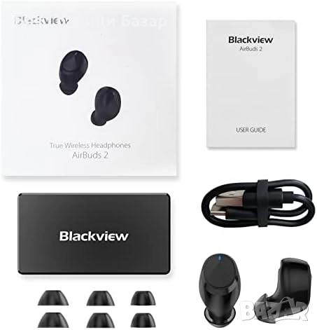 Нови Blackview AirBuds Bluetooth 5.3 безжични слушалки IPX7 25 часа работи кутия за зареждане, снимка 7 - Bluetooth слушалки - 53203049