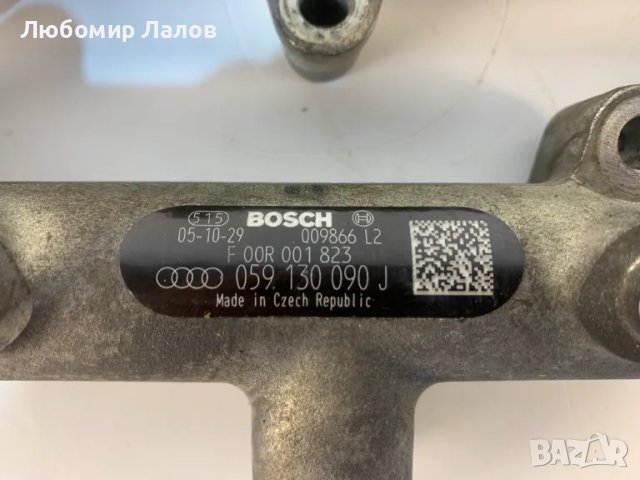 Горивна рейка Volkswagen Touareg I Фолксваген Туарег 1 (02-09) 2.7d 3.0d  059 130 090J 059 130 089D , снимка 2 - Части - 49822261