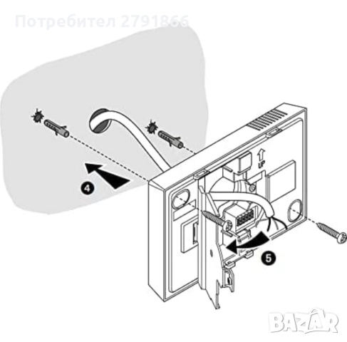 Bticino SXW8002W Интелигентен стенен WiFi термостат Smarther2 Netatmo, снимка 8 - Други - 52859522