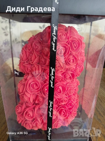 Мече от рози, снимка 5 - Романтични подаръци - 53980534