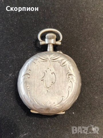 Швейцарски СРЕБЪРЕН джобен часовник - ПРОМОЦИЯ, снимка 10 - Джобни - 46785195