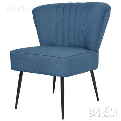 vidaXL Коктейлен стол, син, текстил（SKU:244098, снимка 1 - Столове - 45484145