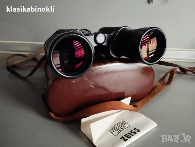 ТОП Немски Бинокъл Carl Zeiss Jena JENOPTEM-MULTI-COATED -10 х 50W-ГДР, снимка 13 - Екипировка - 52709791
