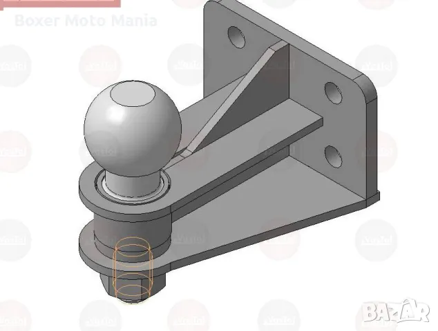 Тегличи,Прикачни Устройств/Куки с Ябълки/Задна част с Нестандартни размери. С 4отговора и с 2отвора , снимка 4 - Части - 47844163