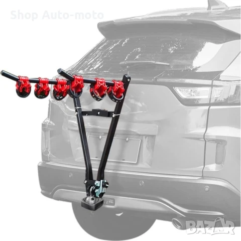 Багажник стойка за велосипеди Automat, Стойка за теглич за кола, За два или три велосипеда, снимка 4 - Аксесоари и консумативи - 23988096