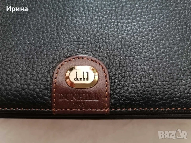 Портмоне ALFRED DUNHILL , естествена кожа, снимка 3 - Портфейли, портмонета - 53352162